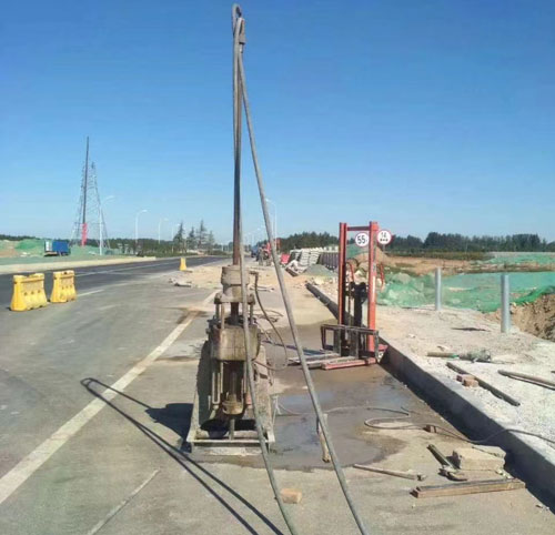 蒲县公路高聚物注浆加固