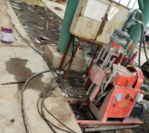 蒲县设备基础下沉注浆