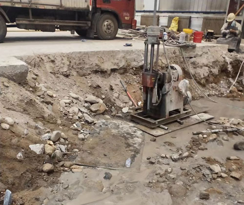 蒲县公路下沉压浆